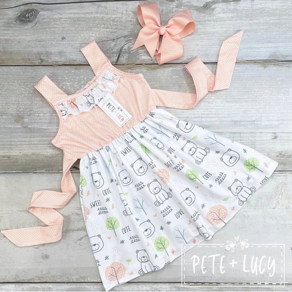 Pete + Lucy Teddy Bear Dress
